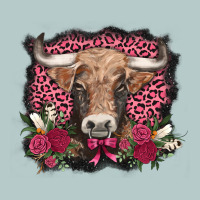 V.d. Cow And Roses Heavy Core Tee | Teevron