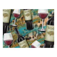 California Wine with Leopard Background | Teevron