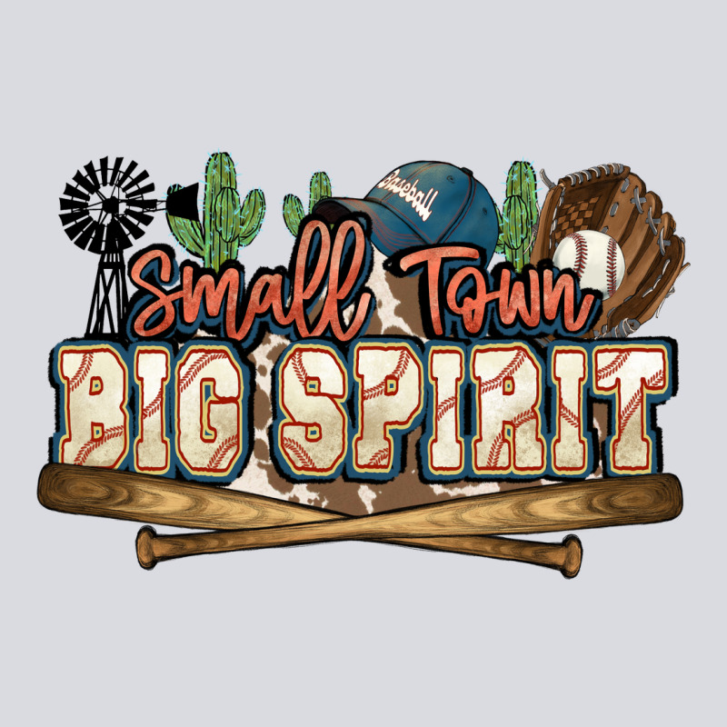 Small Town Big Spirit Baseball Zipper Hoodie by HowdyJamesFarm | Teevron