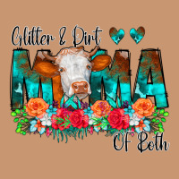 Glitter Dirt Mama Of Both Cow Flowers Heavyweight Hoodie | Teevron