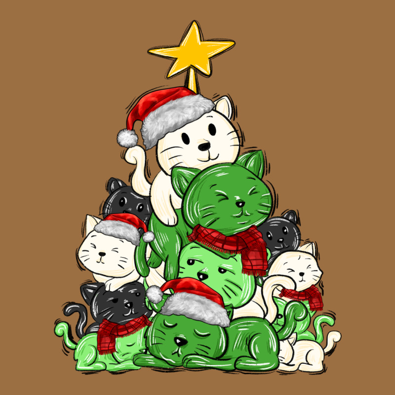 Christmas Cat Tree Vintage Tee by MaliasSmallBusiness | Teevron