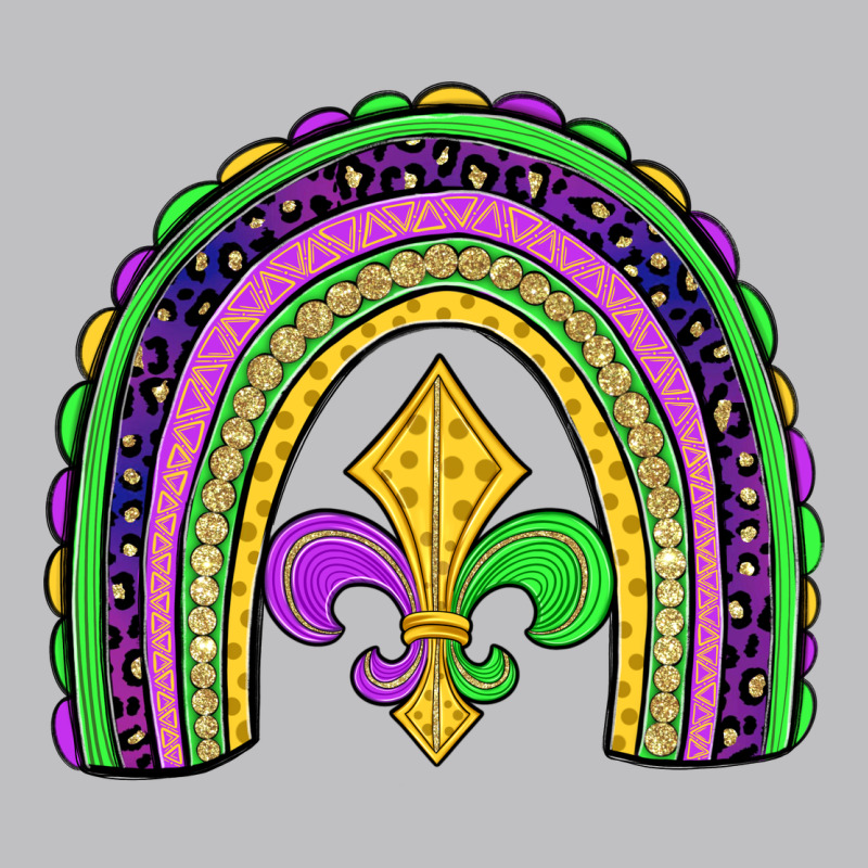 Mardi Gras Fleur De Lis Rainbow Classic Tee by JahusDesignShop | Teevron