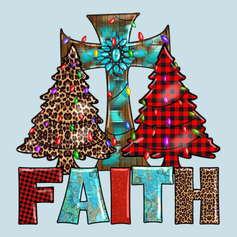 Cross And Christmas Trees Ladies Tee by AdoDesignShop | Teevron