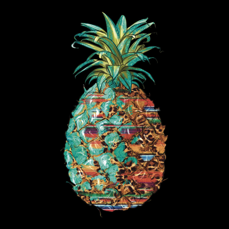 Pineapple Leopar Turquoise Serape Summer Ladies Tee by Artiststas | Teevron