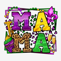 Mardi Gras Leopard Frame Mama Mother's Day Urban Hoodie | Teevron