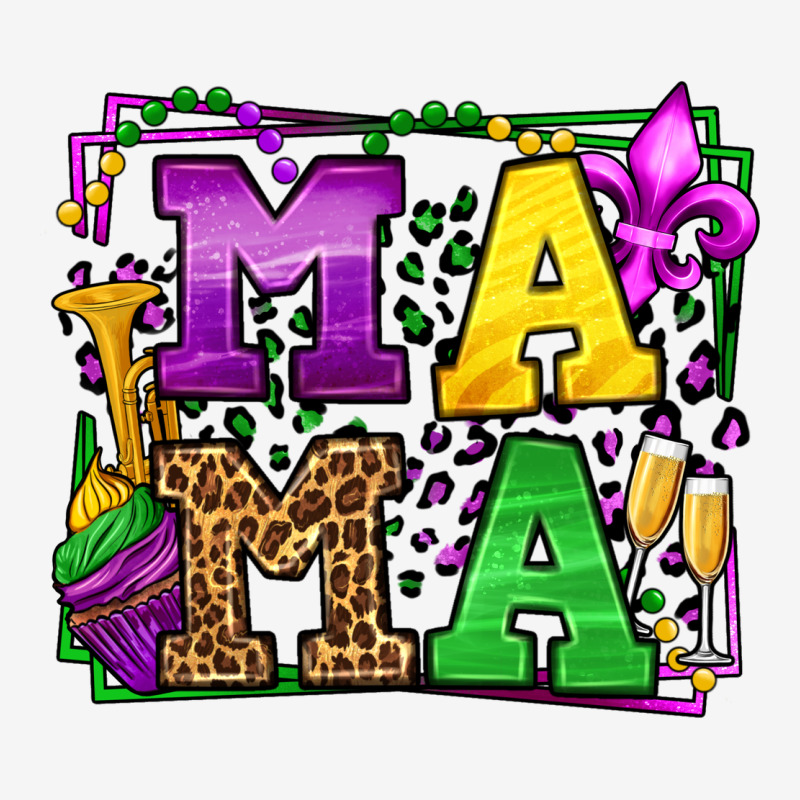Mardi Gras Leopard Frame Mama Mother's Day Urban Hoodie by LillyAllenDesigns | Teevron