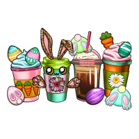 Easter Coffee Cups Easter Day Premium Hoodie | Teevron