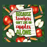 Because Teachers Can't Live On Apples Alone Tumble Zipper Hoodie | Teevron