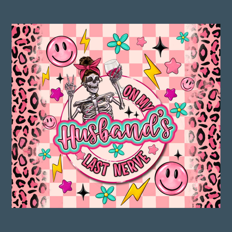 On My Husbunds Last Nerve Pink Urban Heavy Tee by MaliasSmallBusiness | Teevron