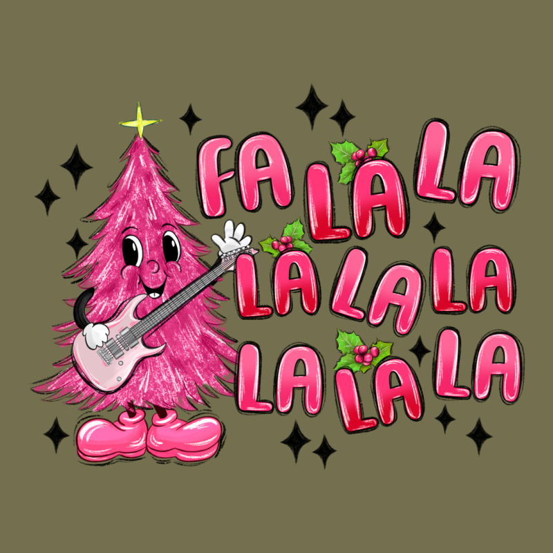 Pink Christmas Fa La La Vintage Hoodie by MaliasSmallBusiness | Teevron