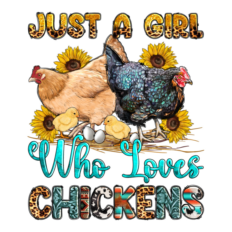 Just A Girl Who Loves Chickens Premium Sweatshirt by OliviaCreatesArt | Teevron