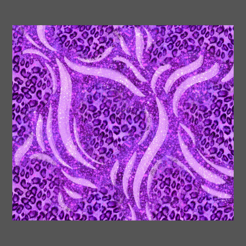 Purple Glitter With Leopard Pattern Zipper Hoodie by TumblerDesignByShophia | Teevron