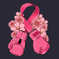 Breast Cancer With Boxing Gloves Vintage Tee | Teevron