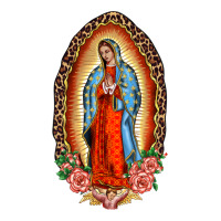 Our Lady Of Guadalupe Leopard And Roses Premium Tee | Teevron