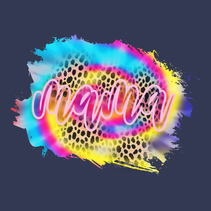 Mama Tie Dye Leopard Heavyweight Hoodie by CowCowDesign | Teevron