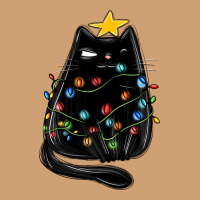 Christmas Cat With Lights Vintage Tee | Teevron