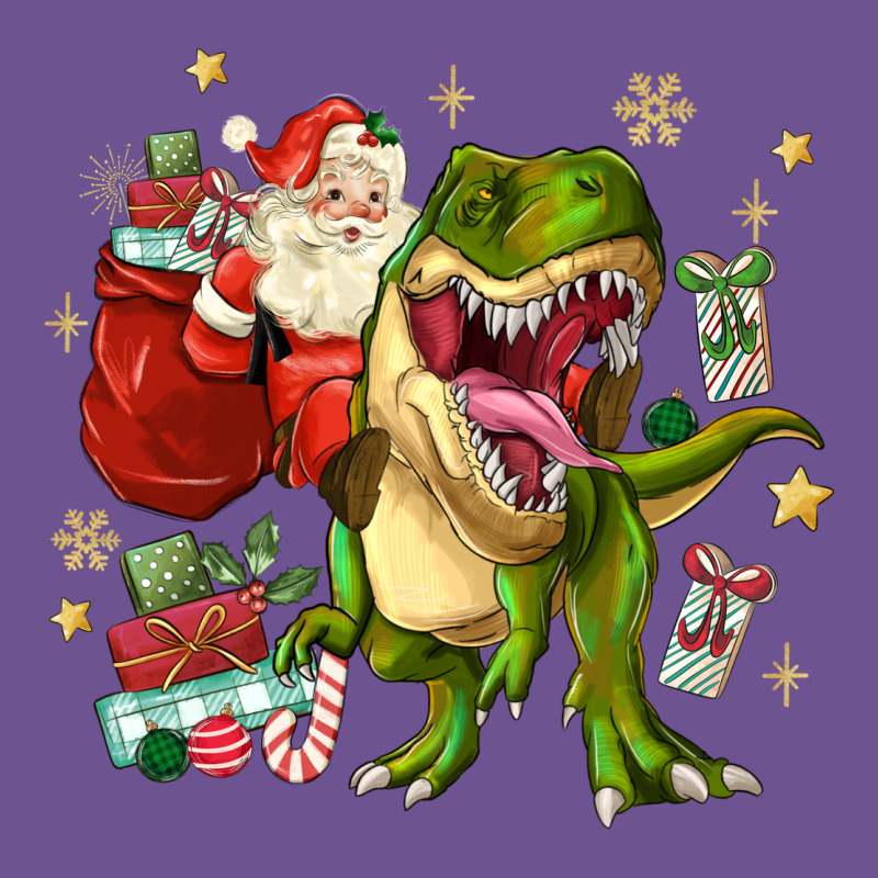Christmas Dinosaur Vintage Tee by MaliasSmallBusiness | Teevron