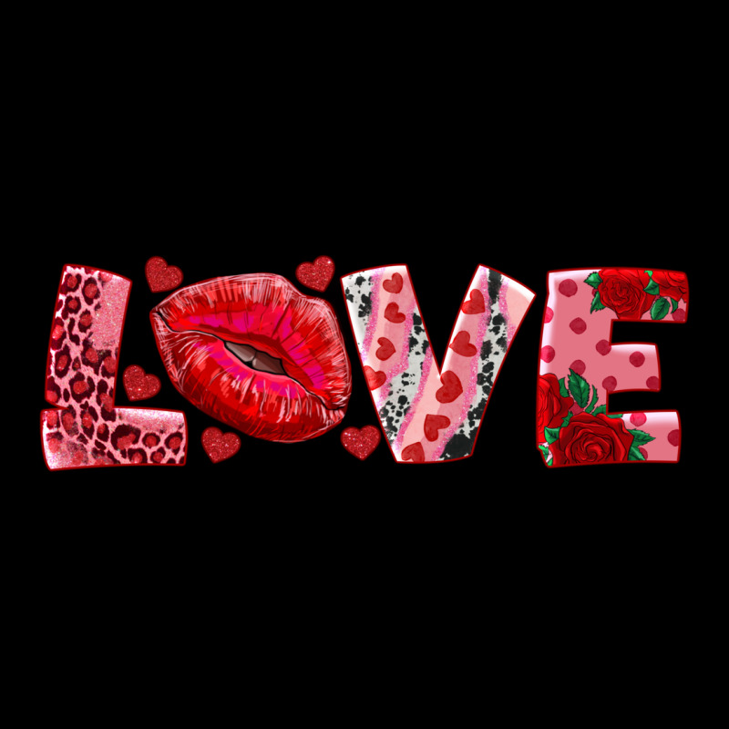 Love With Kiss Ladies Tee by AdoDesignShop | Teevron