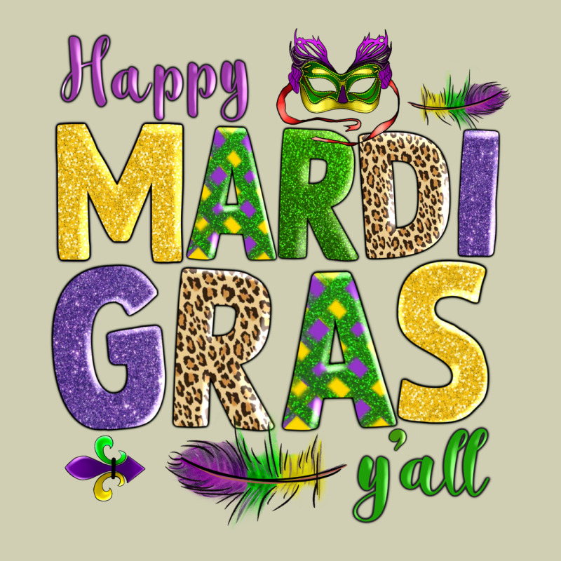 Happy Mardi Gras Y'all Heavy Core Tee by AdoDesignShop | Teevron
