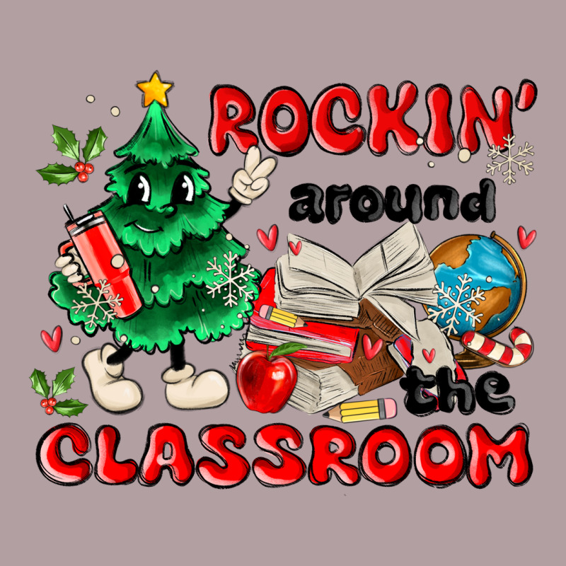 Rockin Around The Classroom Vintage Hoodie by MaliasSmallBusiness | Teevron