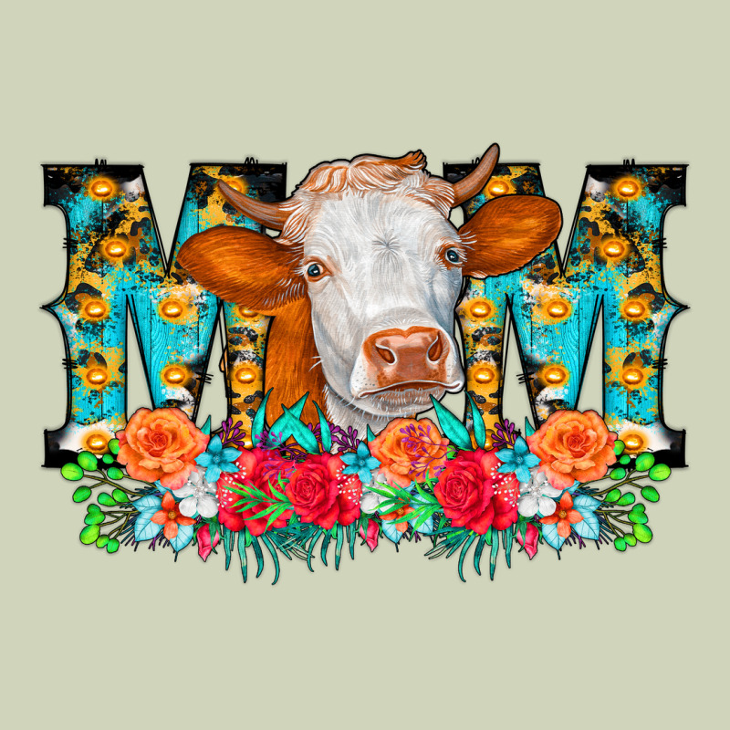 Mom Cow Flowers Heavyweight Hoodie by CowCowDesign | Teevron
