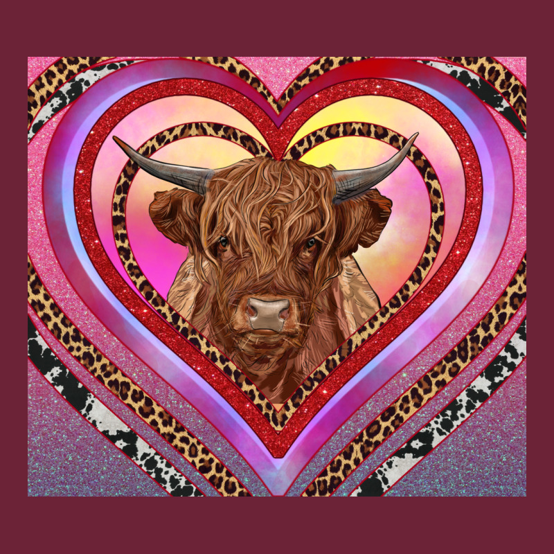 Highland Cow Valentine's Day Long Sleeve Tee by RanaPortraitStore | Teevron
