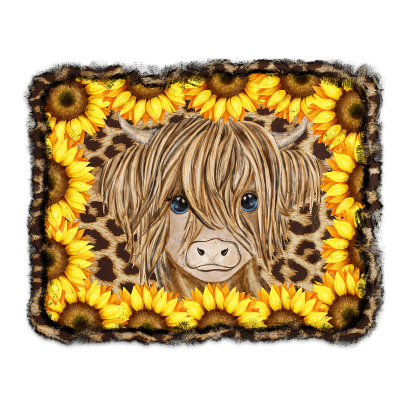 Baby Cow Leopard Sunflowers Heavyweight Hoodie by CowCowDesign | Teevron