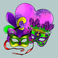 Mardi Gras Heart And Mask Heavy Core Tee | Teevron