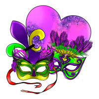 mardi gras heart and mask | Teevron