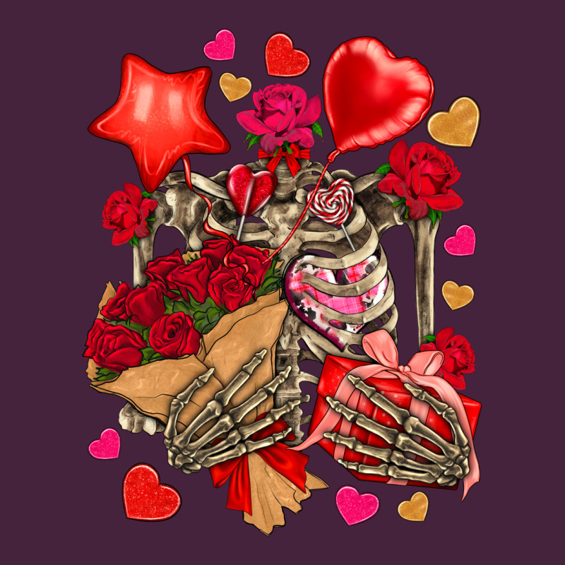 Valentines Day Skeleton Premium Tee by NancyCooperArtShop | Teevron
