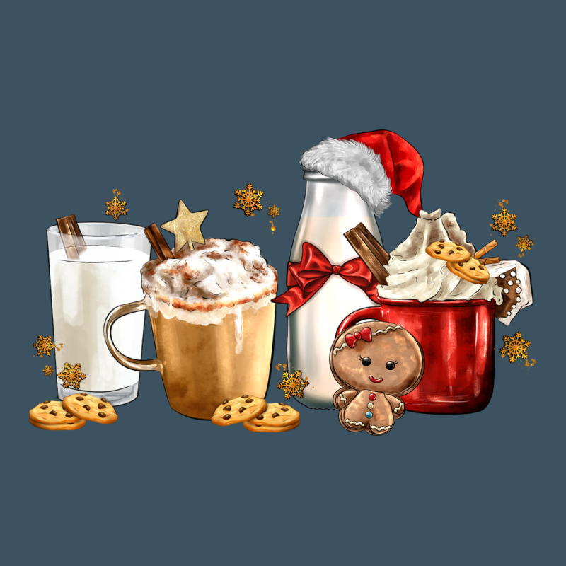 Christmas Milk And Cookie Latte Coffee Cups Urban Heavy Tee by MaliasSmallBusiness | Teevron