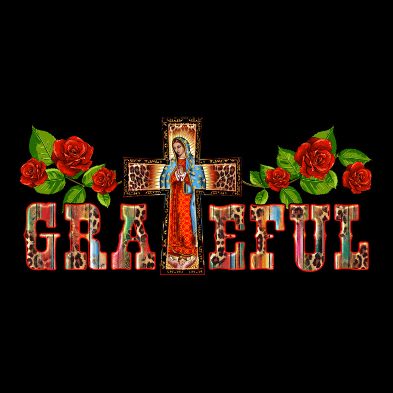 Grateful Guadalupe Cross Premium Tee by BarkalooDesign | Teevron