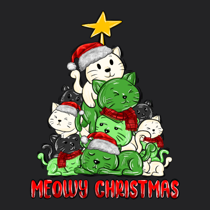 Meowy Christmas Cat Tree Vintage Tee by MaliasSmallBusiness | Teevron
