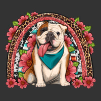 english bulldog floral rainbow | Teevron