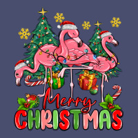 Merry Christmas Flamingos Vintage Tee | Teevron