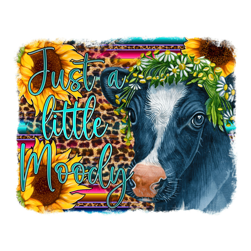 Cow Serape Just A Little Moody Heavyweight Hoodie by CowCowDesign | Teevron