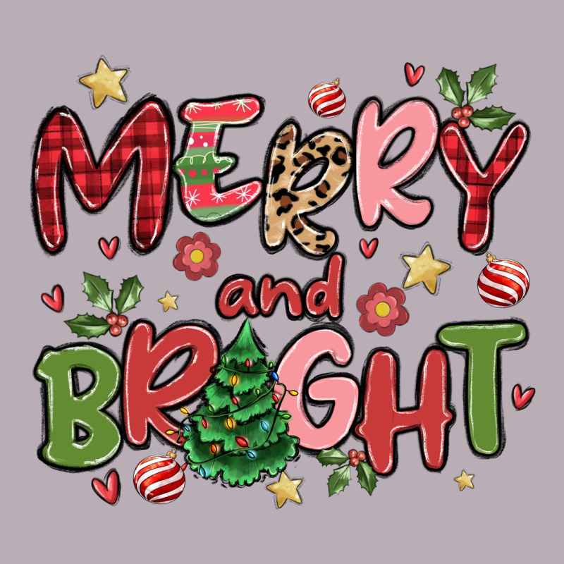 Merry And Bright Vintage Tee by MaliasSmallBusiness | Teevron