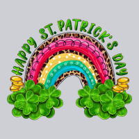Happy St Patricks Day Rainbow And Shamrock Heavyweight Sweatshirt | Teevron