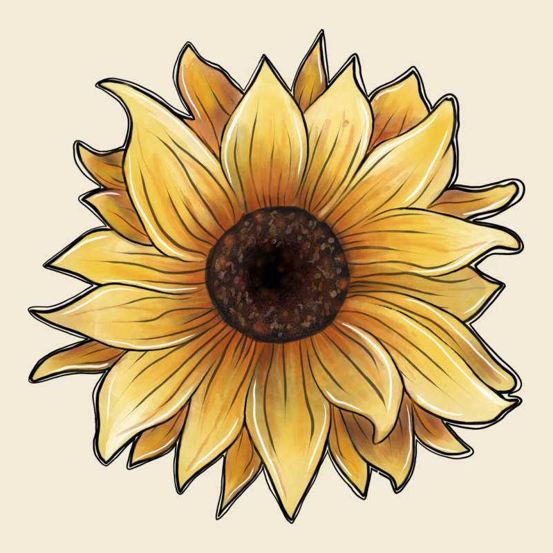 Watercolor Sunflower Premium Hoodie by JahusDesignShop | Teevron