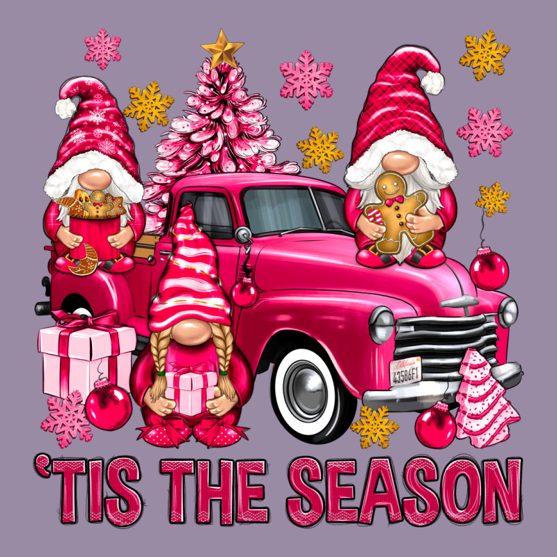Tis' The Season Pink Christmas Gnomes Truck Classic Tee by NancyCooperArtShop | Teevron