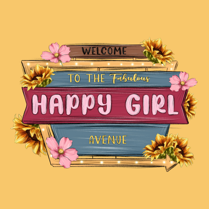 Welcome To The Fabulous Happy Girl Avenue Vintage Hoodie by MaliasSmallBusiness | Teevron