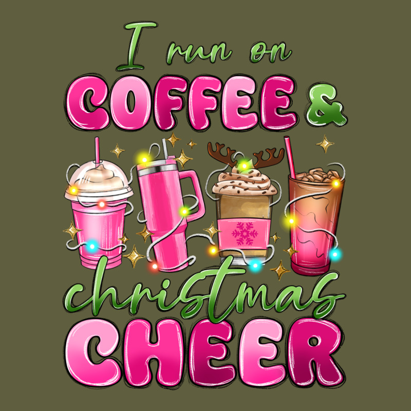 I Run On Coffee And Christmas Cheer Vintage Tee by MaliasSmallBusiness | Teevron
