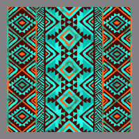 Aztec Turquoise Pattern Heavyweight Hoodie | Teevron