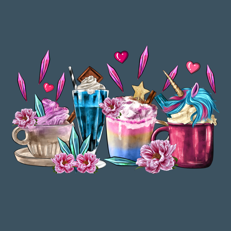Unicorn Coffee Cups Urban Heavy Tee by MaliasSmallBusiness | Teevron
