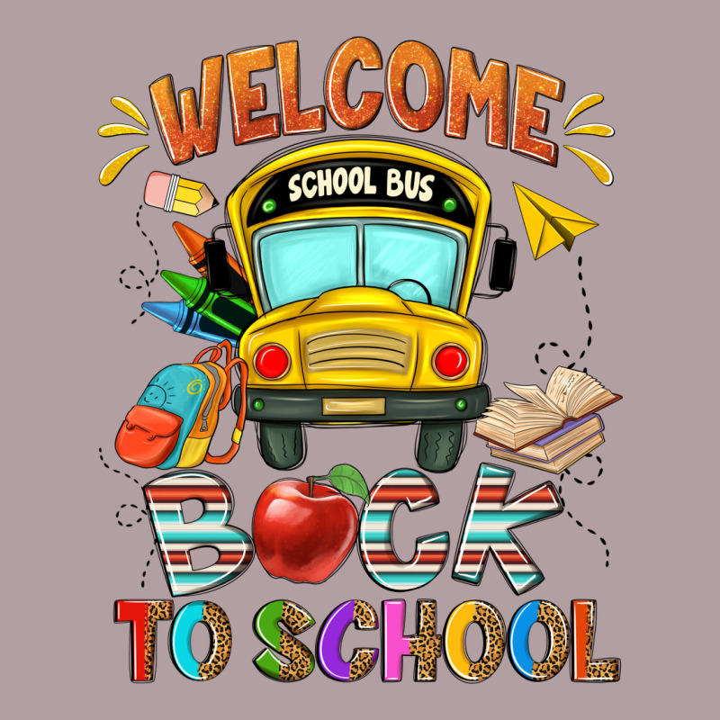 Welcome Back To School With School Bus Vintage Hoodie by NancyCooperArtShop | Teevron