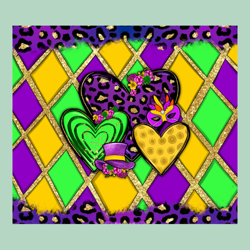 Mardi Gras Hearts Classic Tee by JahusDesignShop | Teevron