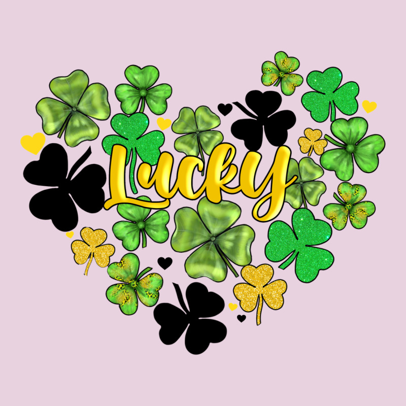 Lucky Heart Shaped Clover Ladies Tee by AdoDesignShop | Teevron