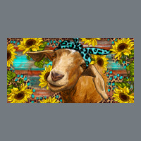 Goat With Sunflowers And Leopard Heavyweight Sweatshirt | Teevron