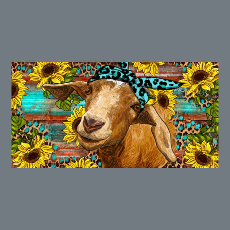 Goat With Sunflowers And Leopard Heavyweight Sweatshirt by RanaPortraitStore | Teevron