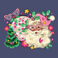 Pink Santa And Disco Ball With Christmas Tree Vintage Tee | Teevron